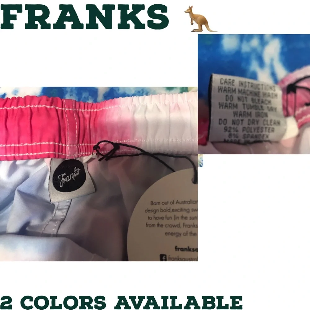 🦘🆕 Franks Swim Shorts tie-dye with pockets